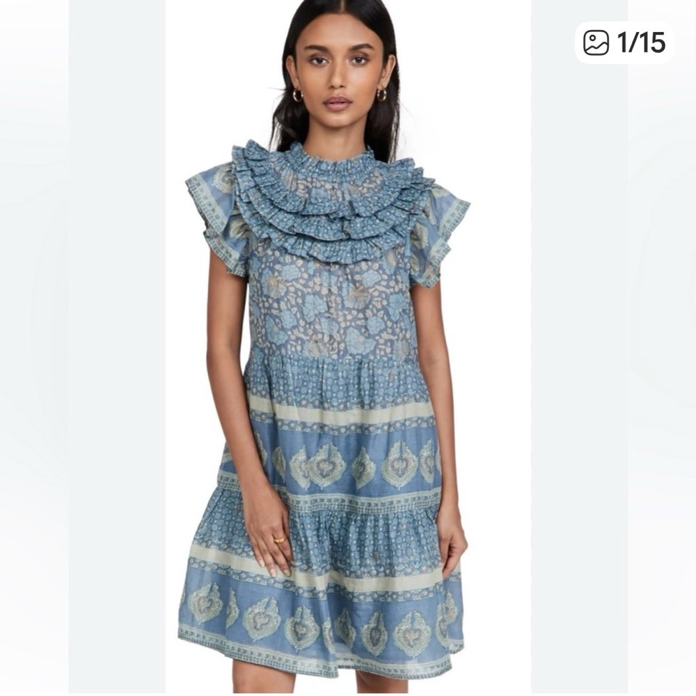 NWOT SEA New York Margot Mini Dress in ocean size XS